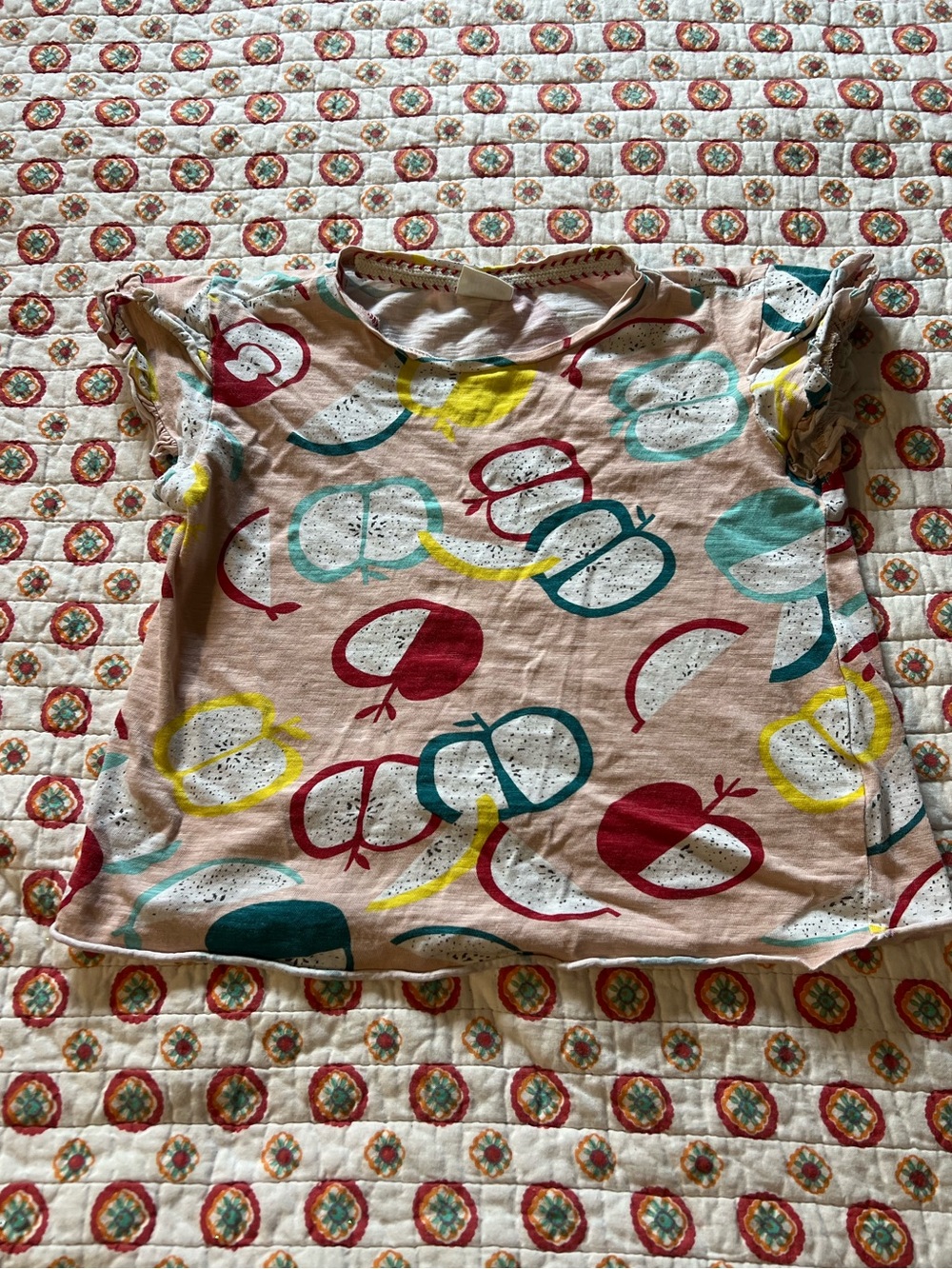 Zara Girl’s Apple Colorful T Shirt size 7